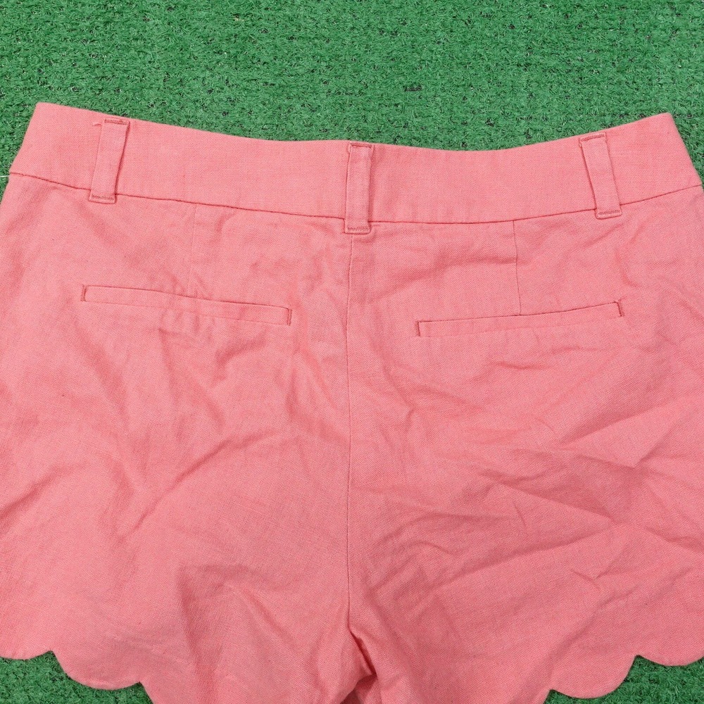 J CREW PINK LINEN BLEND SHORTS WOMENS SIZE 4 - Picture 4 of 6